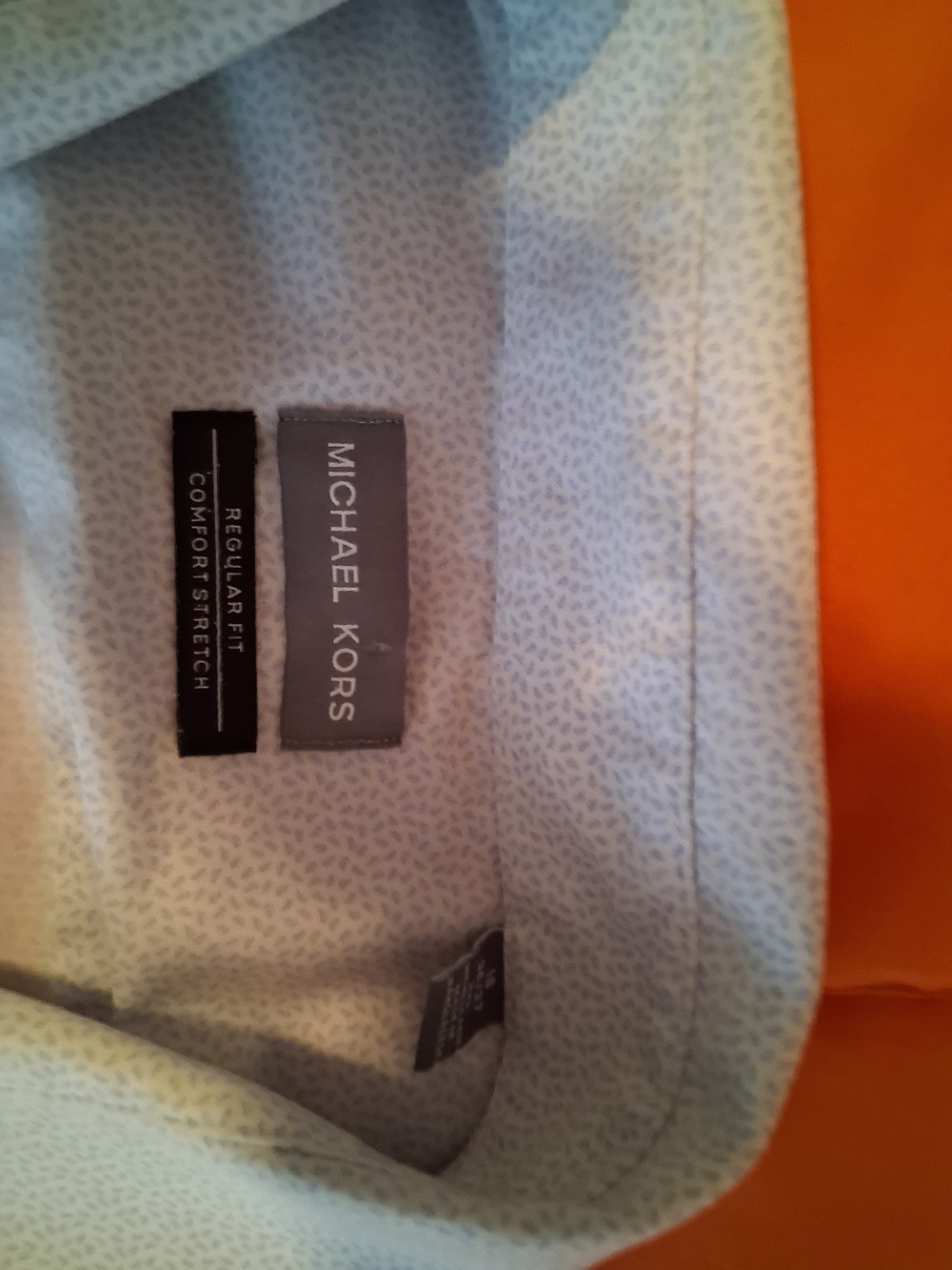 Michael Kors Men’s Dress Shirt Light Blue 18 36/37 Long Sleeve Work Business - Picture 4 of 6